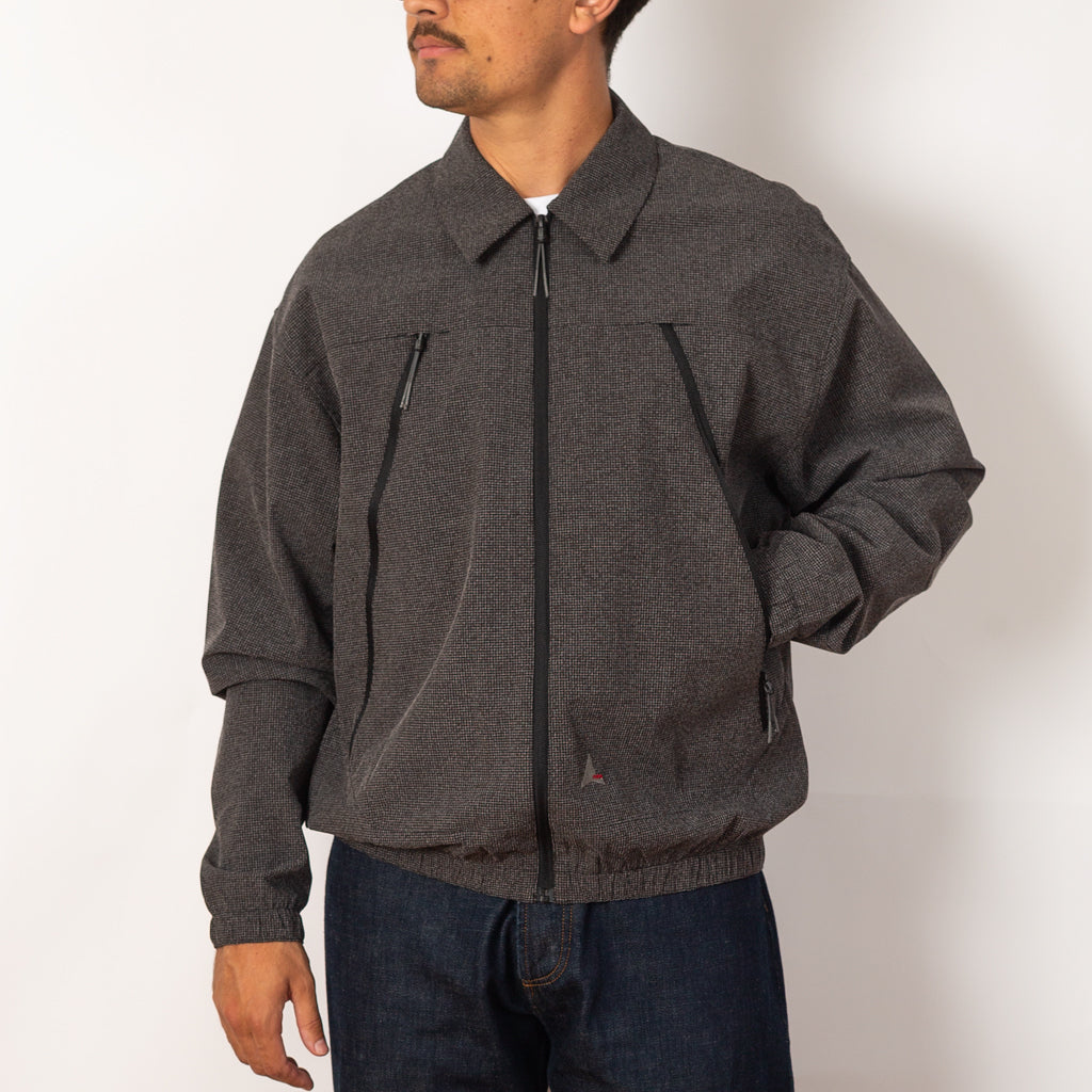 Lamon Reinforced Technical Zip Up Shirt - Black