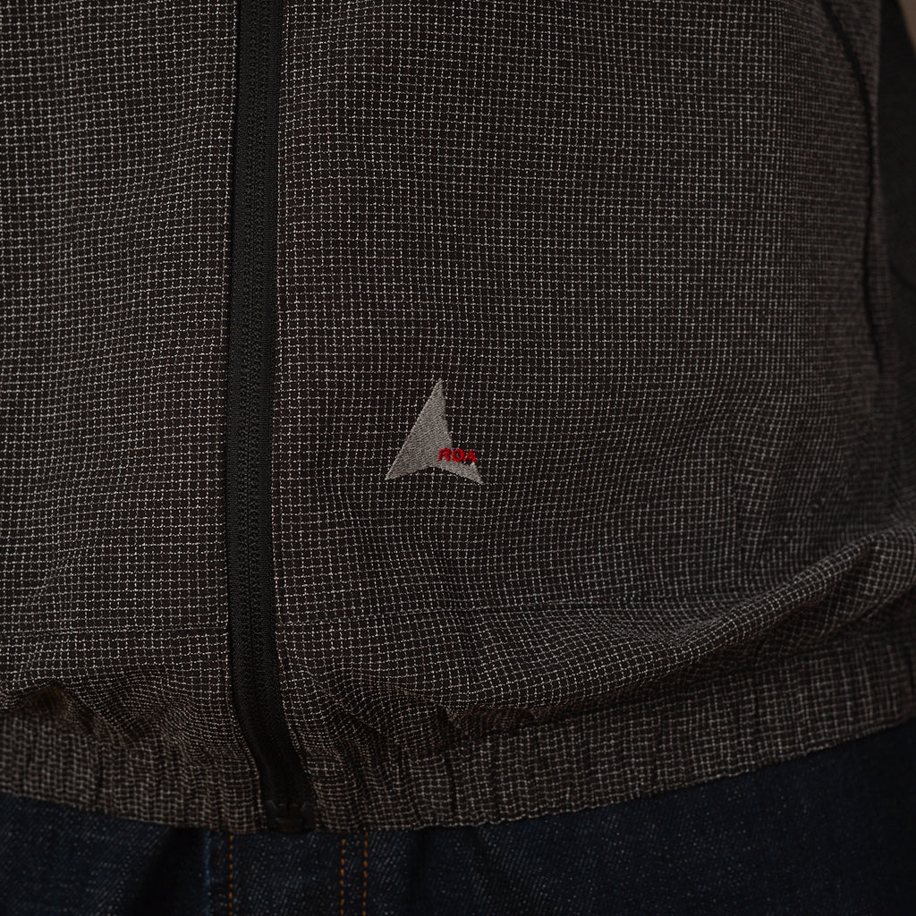 Lamon Reinforced Technical Zip Up Shirt - Black