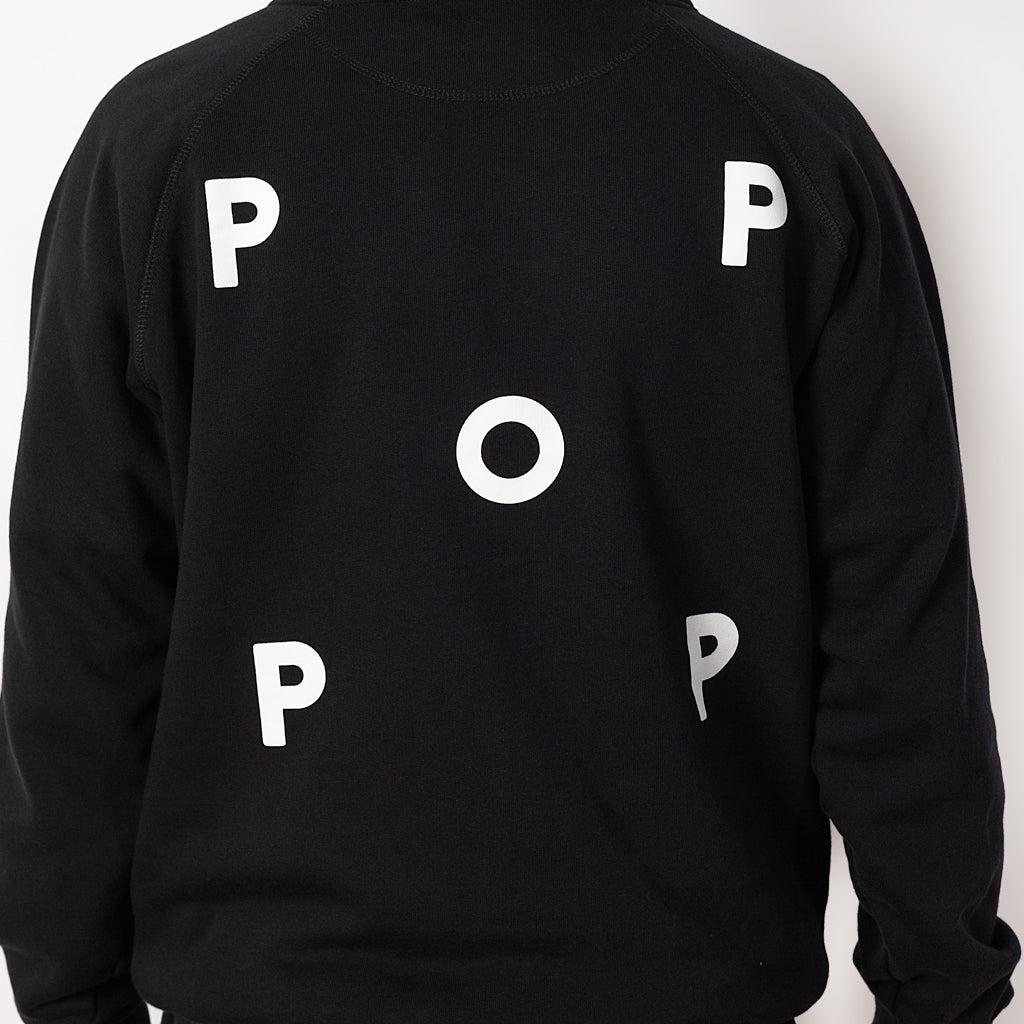 Pop Logo Hooded Sweat - Black