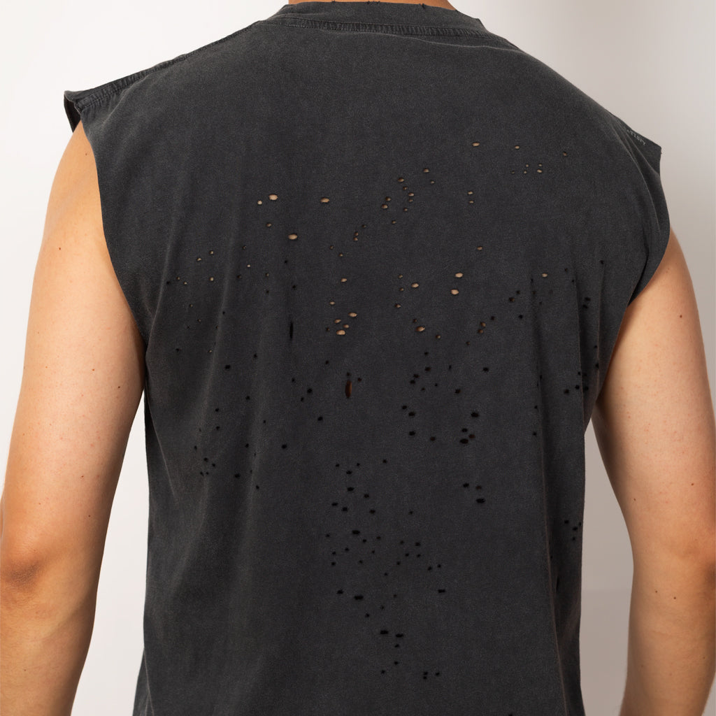MothTech Muscle Tee - Aged Black