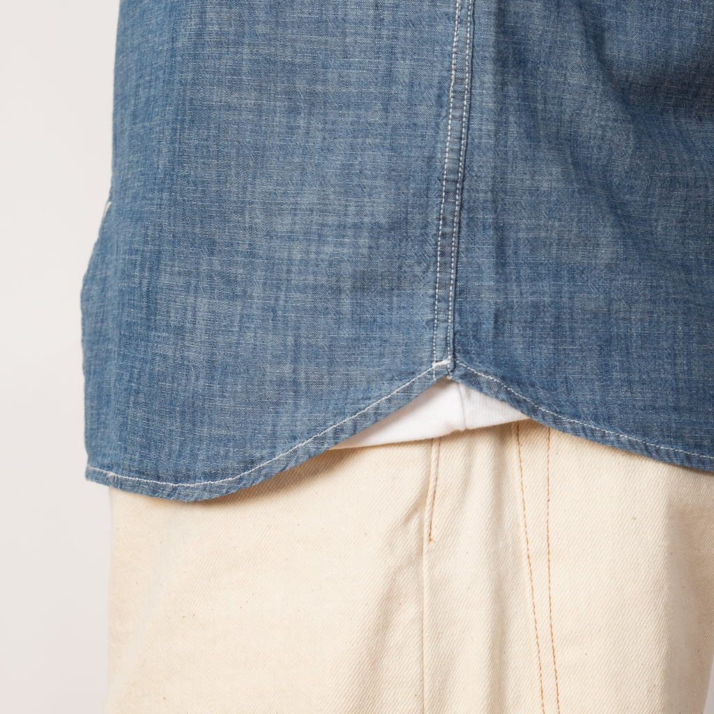 Curtis Light Chambray Shirt - Light Indigo