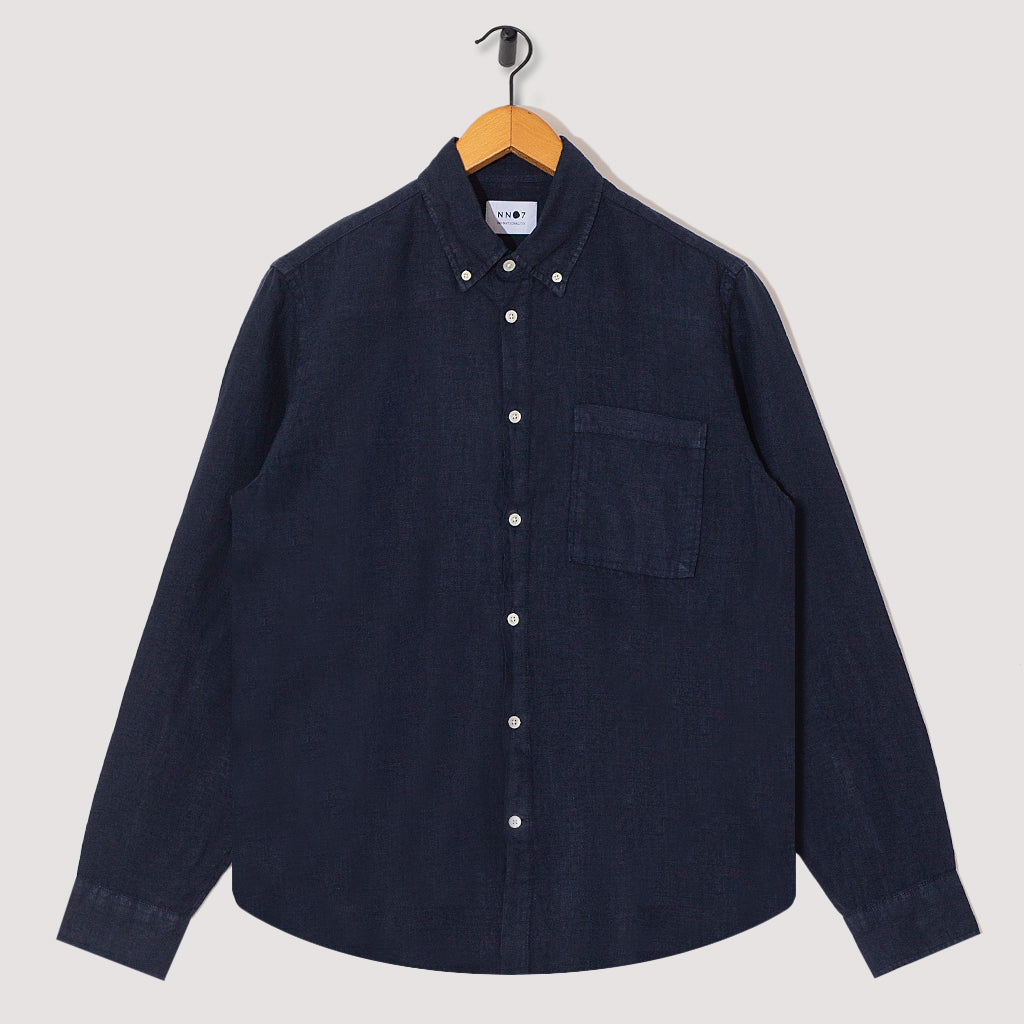 Arne 5706 Shirt - Navy Linen
