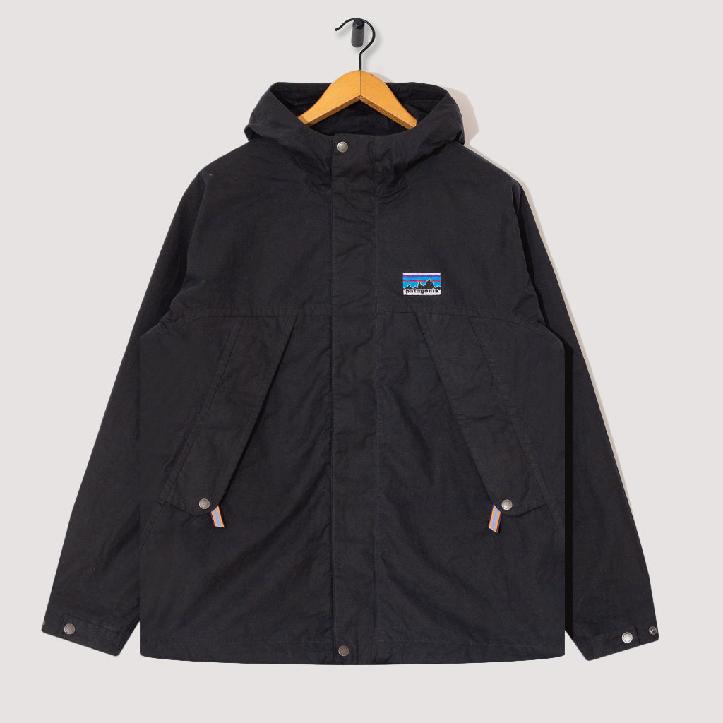 Waxed Cotton Jacket Pitch Blue Patagonia Peggs son