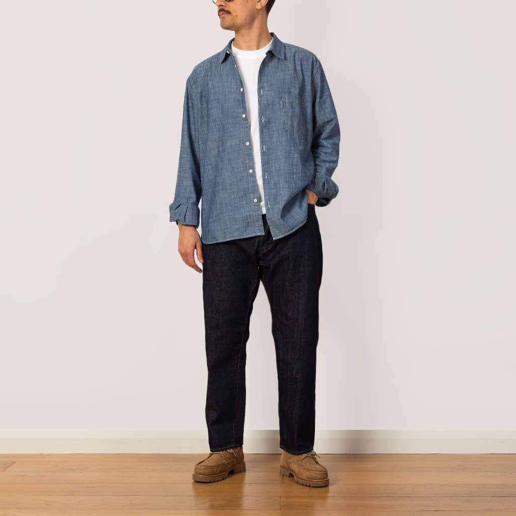 108 One Wash Loose Ankle Denim - Indigo