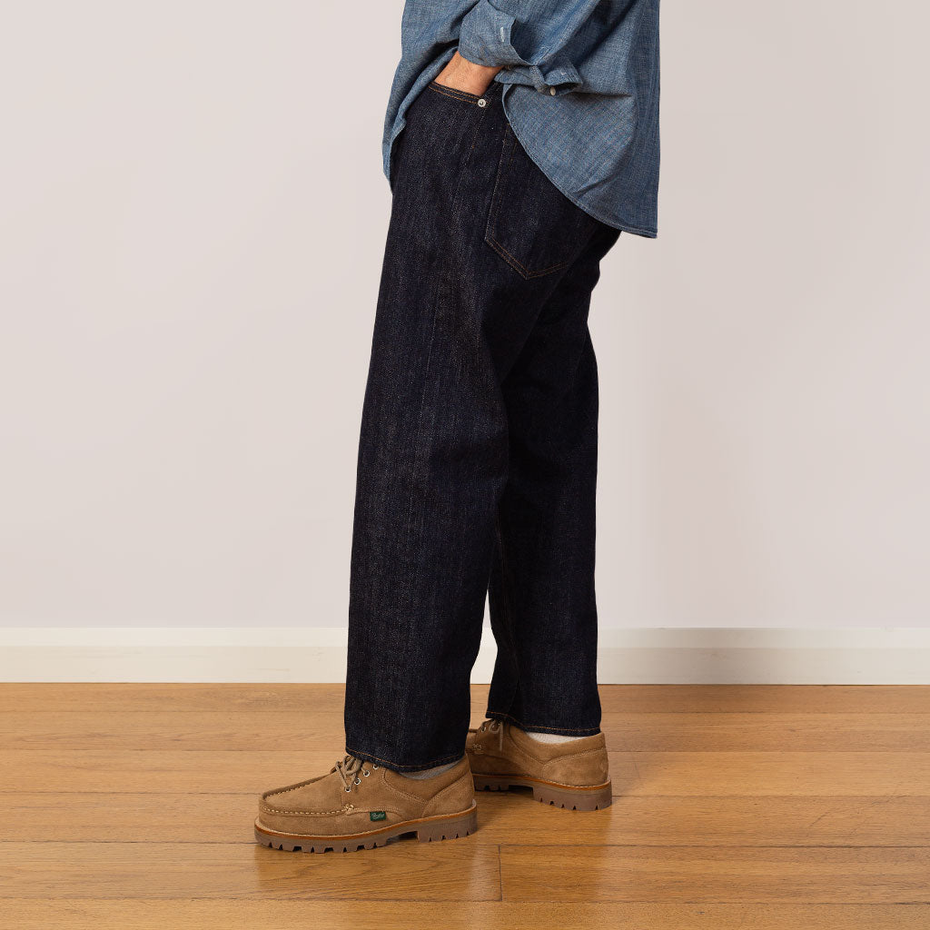 108 One Wash Loose Ankle Denim - Indigo