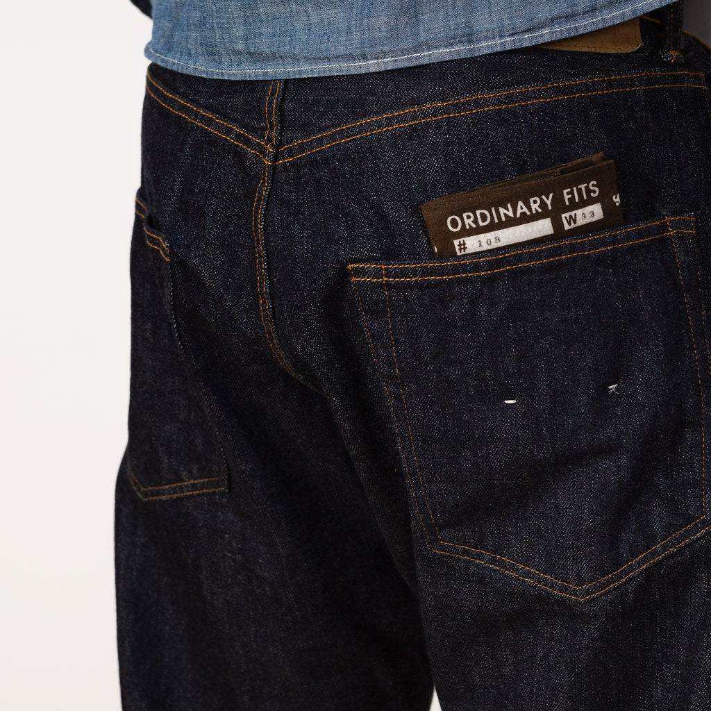 108 One Wash Loose Ankle Denim - Indigo