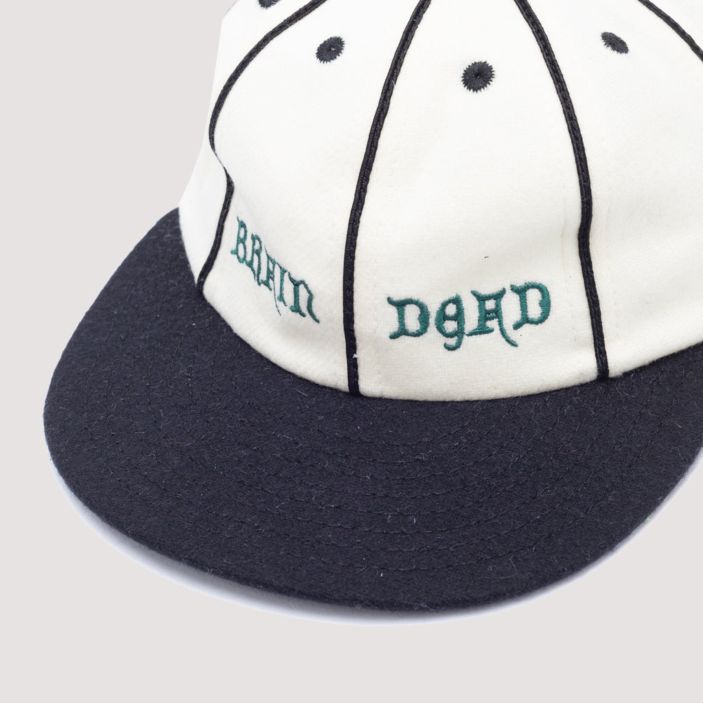 Wool Flannel 8 Panel Hat - Natural