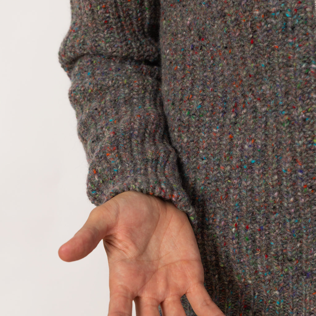 Loose Ends Zip Up Knit - Space