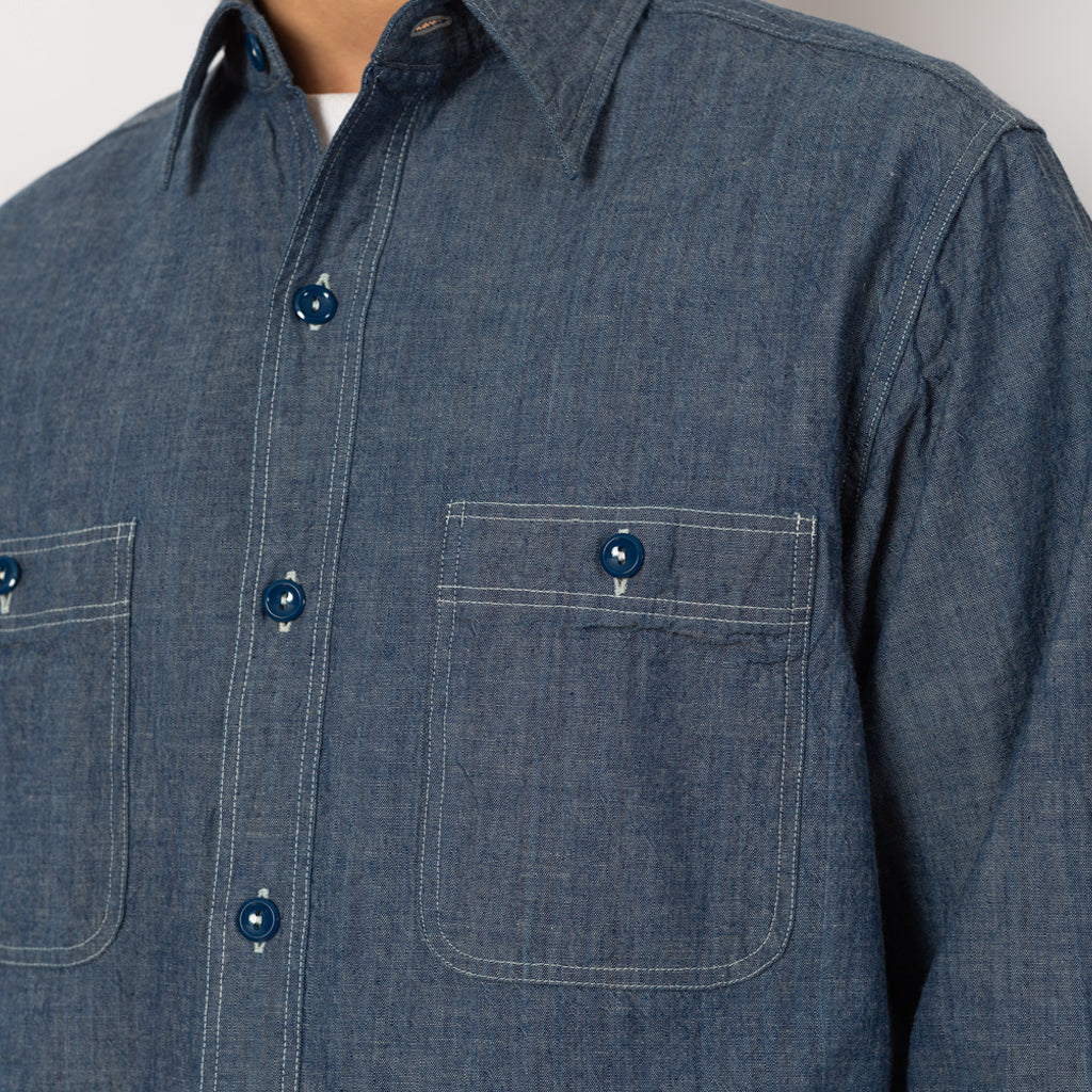 Chambray Work Shirt - Blue