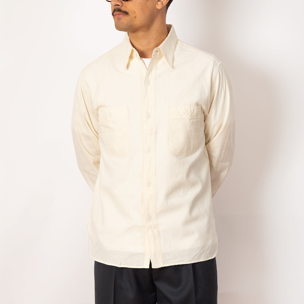 Chambray Work Shirt - Off White