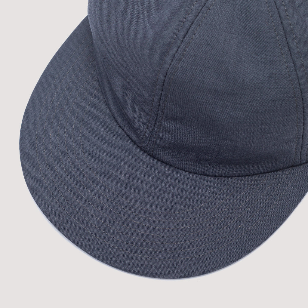 Tropical Wool 6 Panel Cap - Charcoal