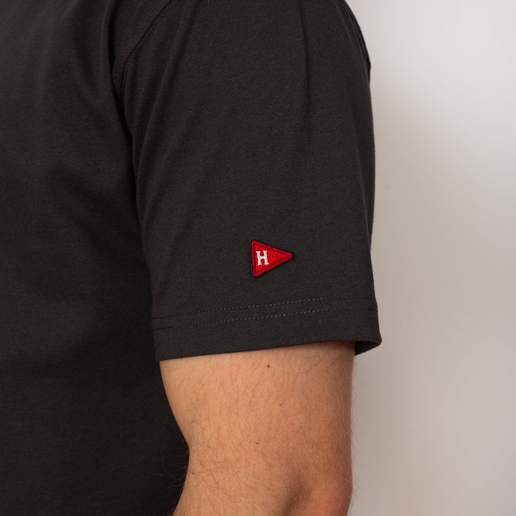 Open-End Dry Jersey Crewneck S/S - Faded Black