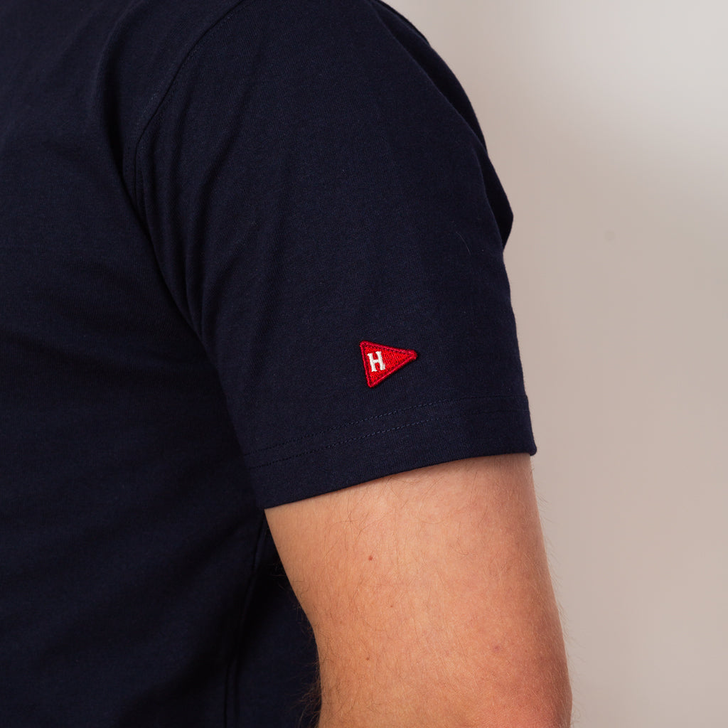 Open-End Dry Jersey Crewneck S/S - Navy