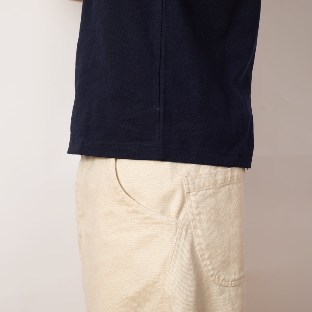 Open-End Dry Jersey Crewneck S/S - Navy
