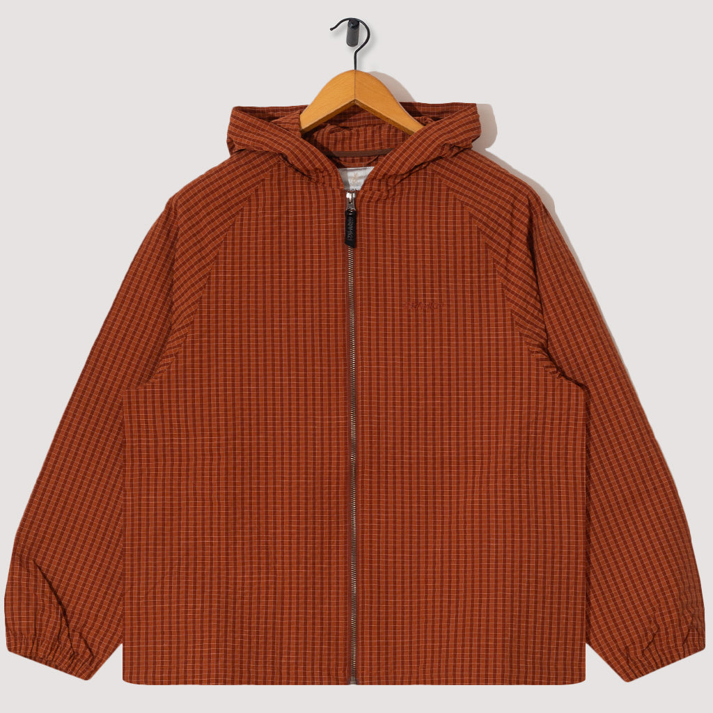 Northside Plaid Hooded Jacket Brick Gramicci Peggs