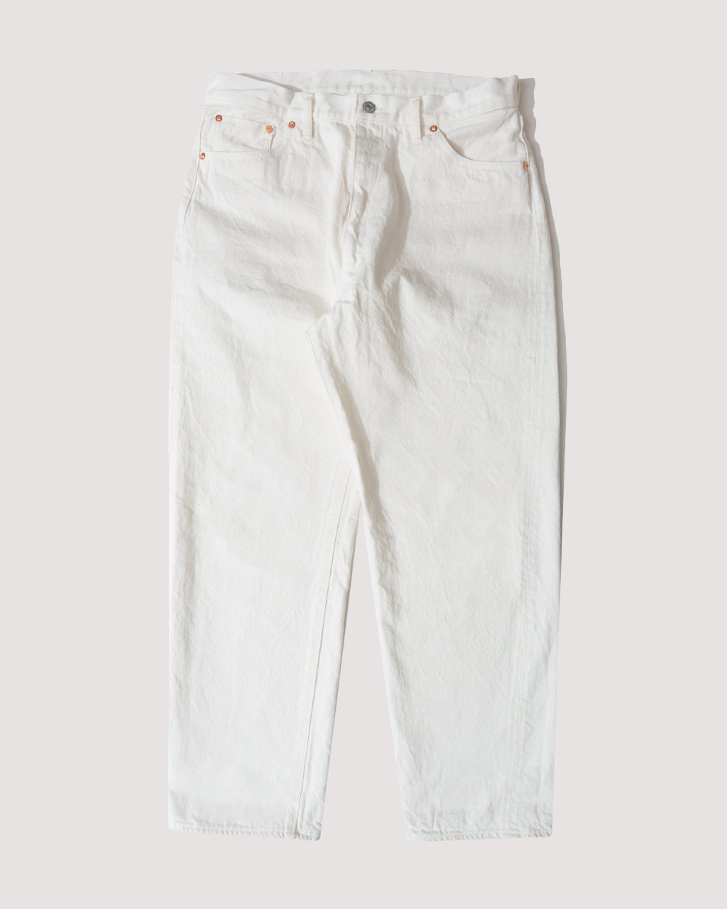 5 Pocket Denim Pants - White | Kaptain Sunshine | Peggs & son.