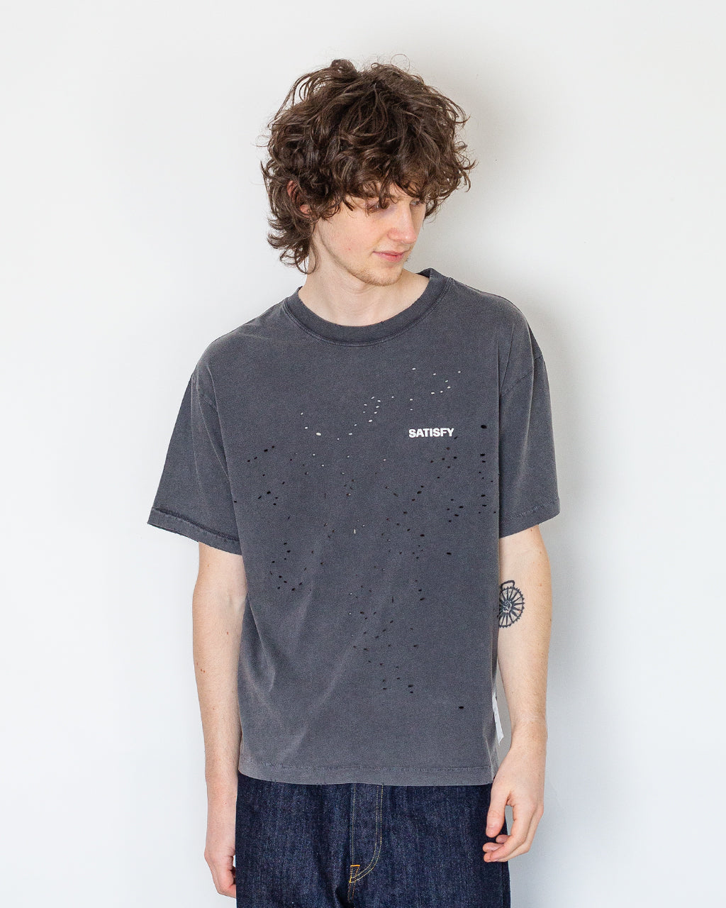 Classic Logo Moth-Tech T-Shirt - Aged Black