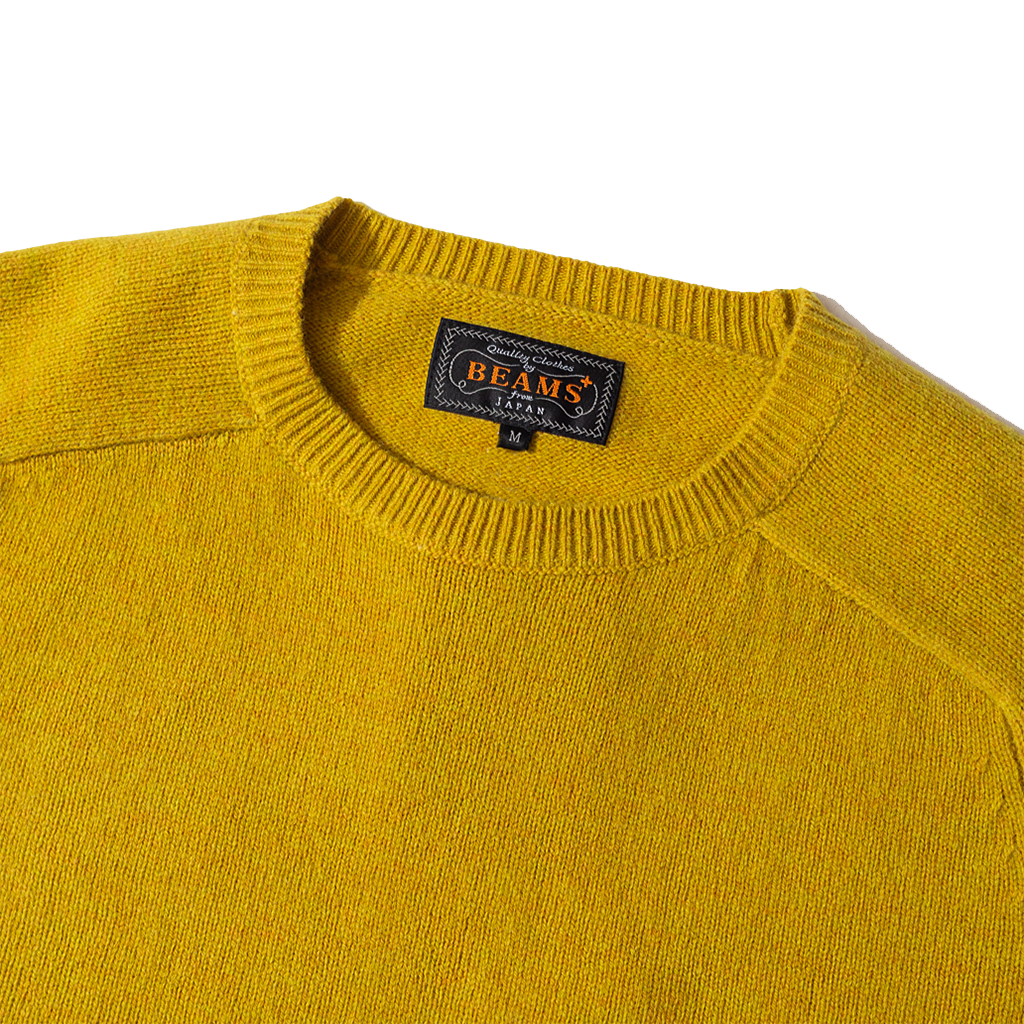 9G Crew Neck Knit - Mustard