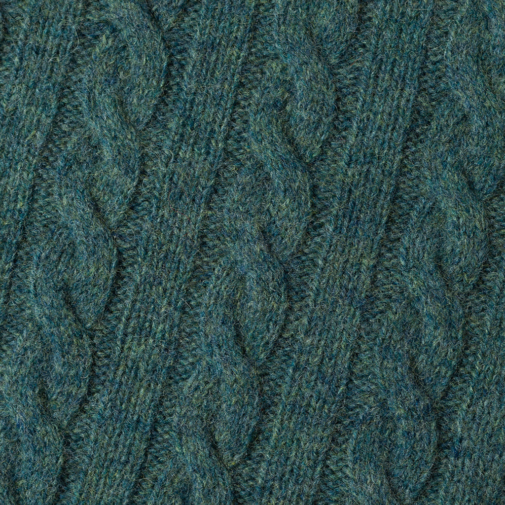 Cable Crew Neck Knit - Blue
