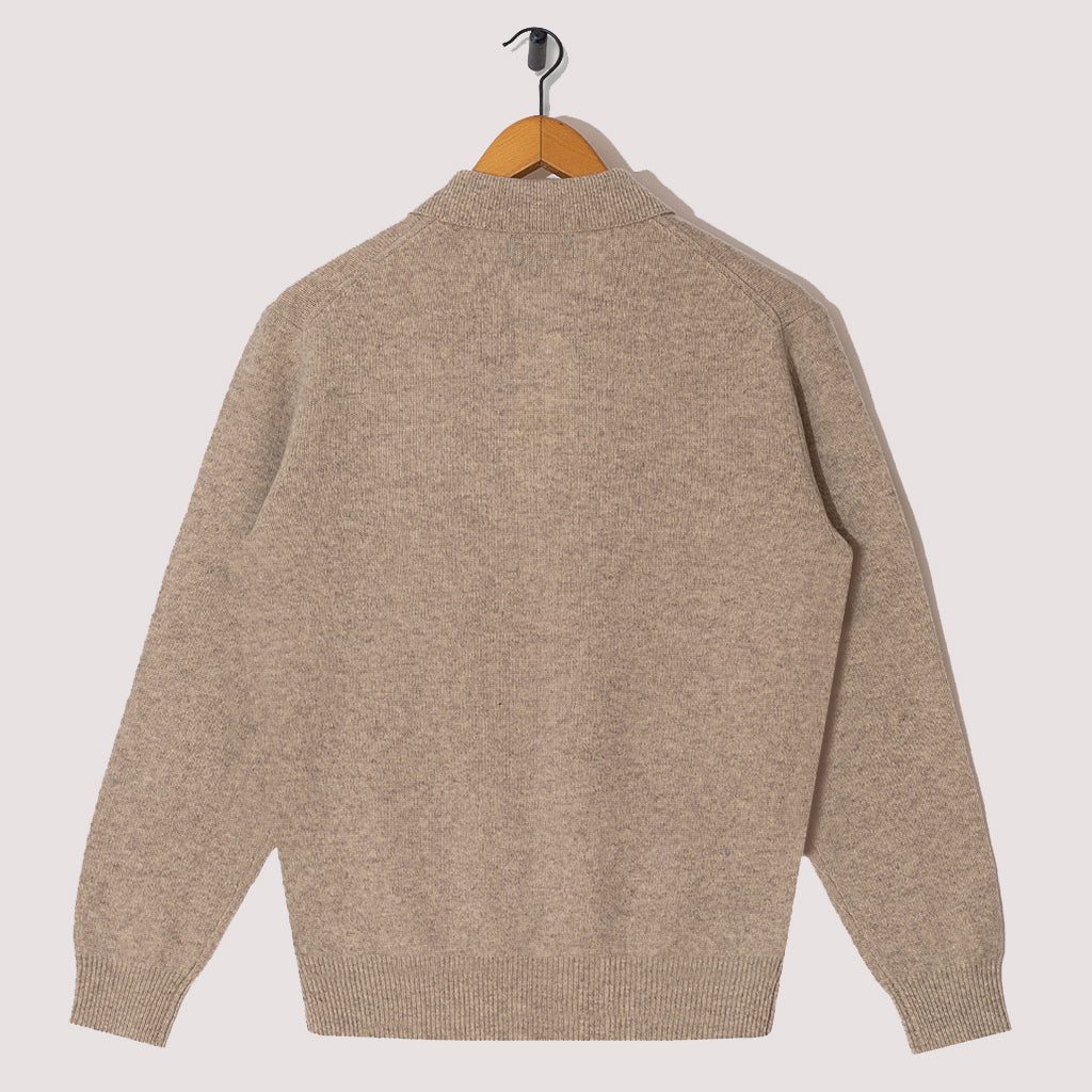 9G Knit Polo - Beige