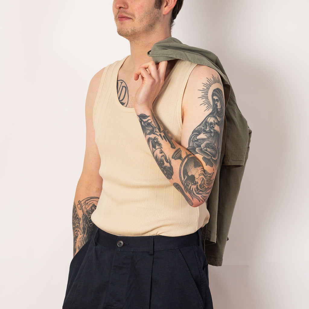 Rib Tank Top 2 Pack - Ecru