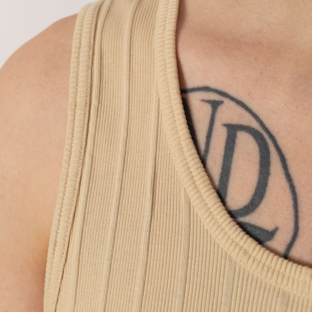 Rib Tank Top 2 Pack - Ecru
