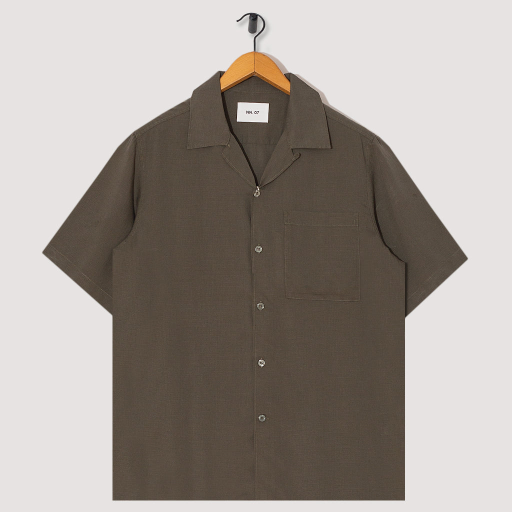 Julio S/S Shirt - Capers Green Ripstop