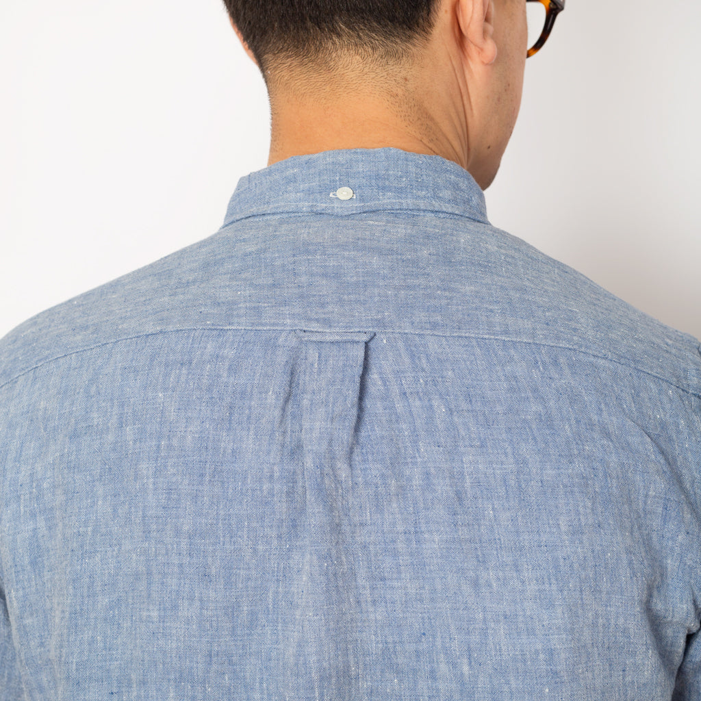 Linen Chambray Shirt - Blue