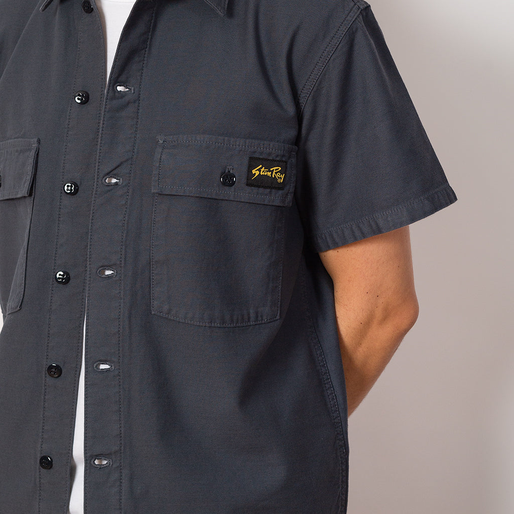 CPO S/S Shirt - Navy Sateen