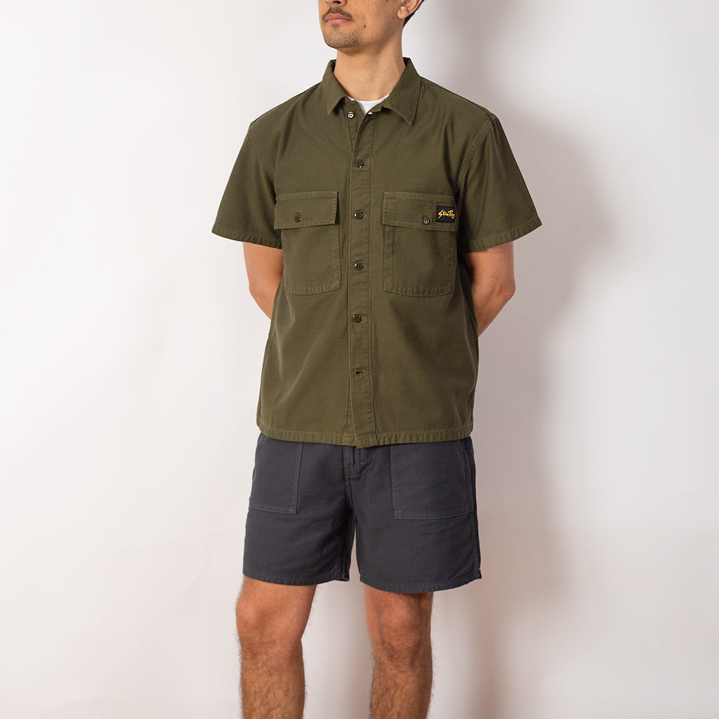 CPO S/S Shirt - Olive Sateen