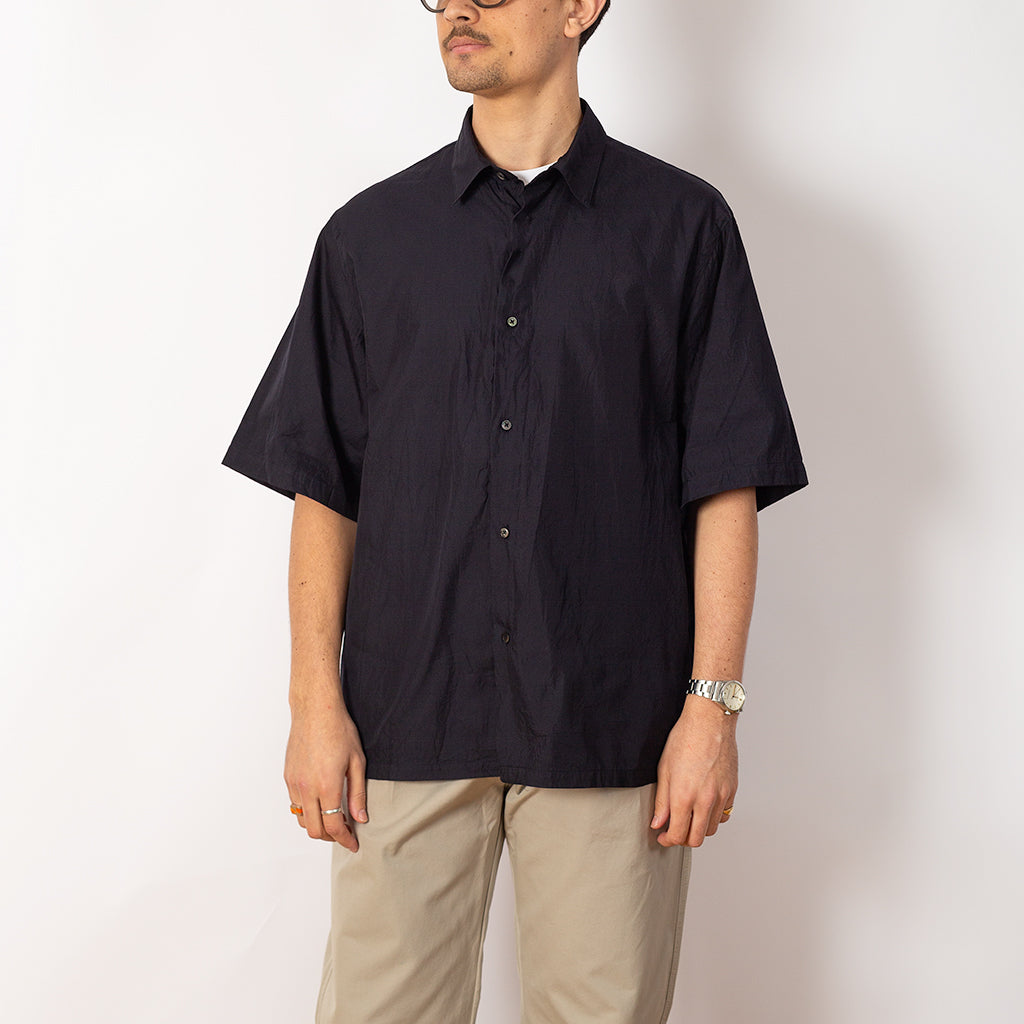 S/S Regular Collar Shirt - Navy