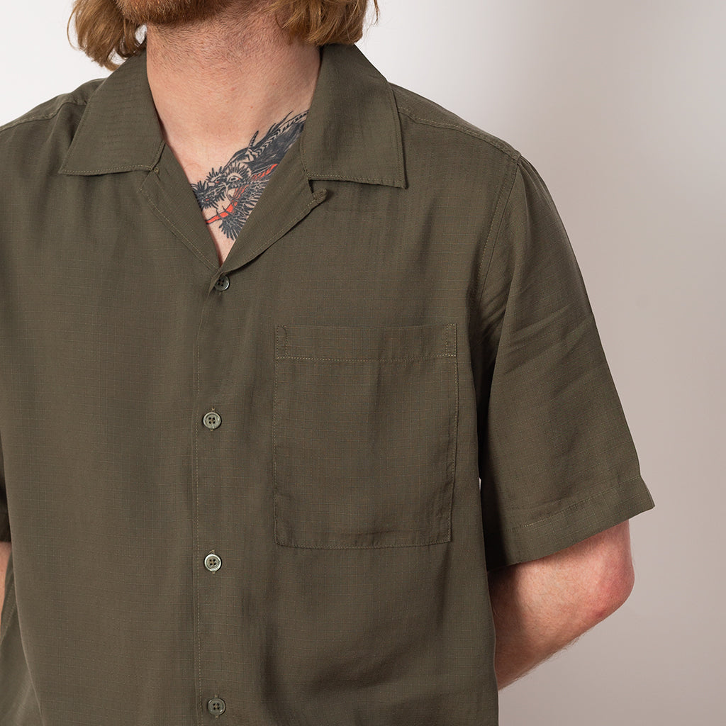 Julio S/S 5731 Shirt - Capers Green Ripstop