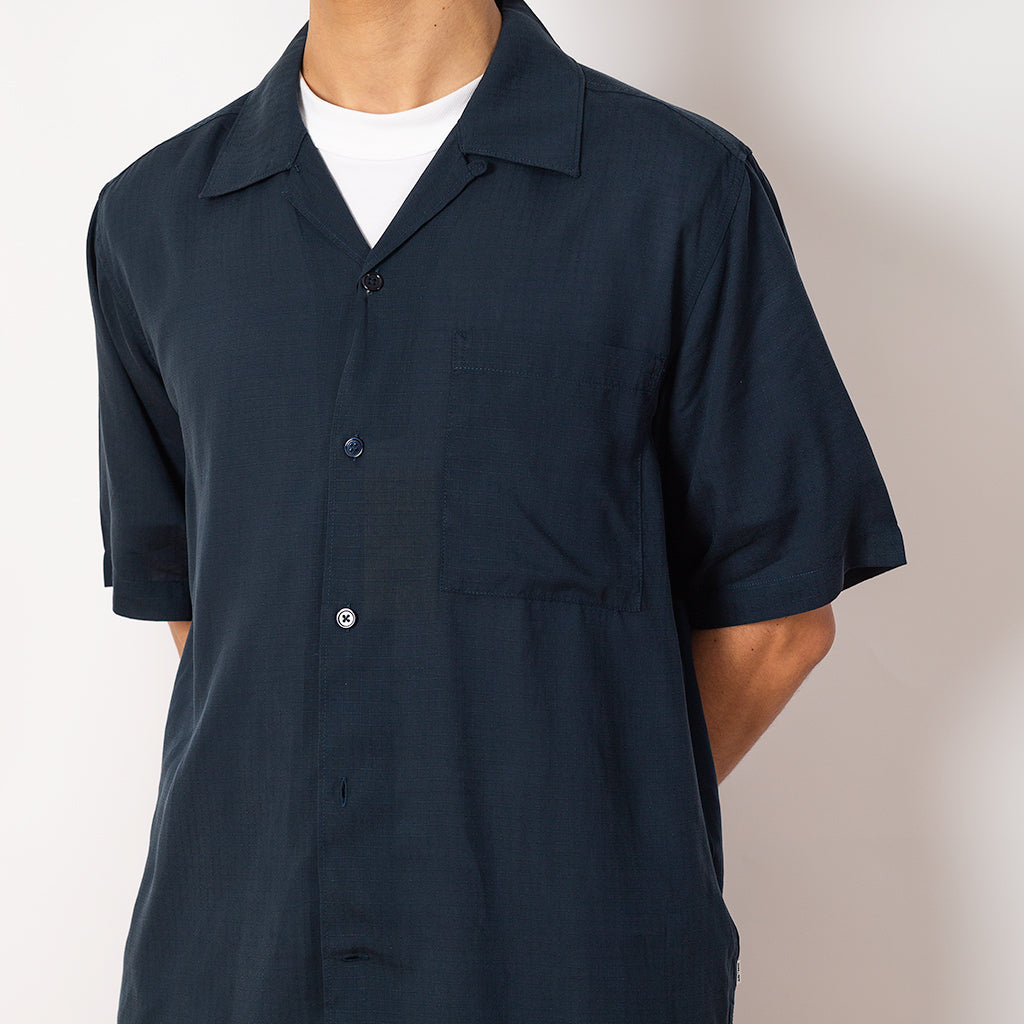 Camp II Shirt - Navy Onda Cotton