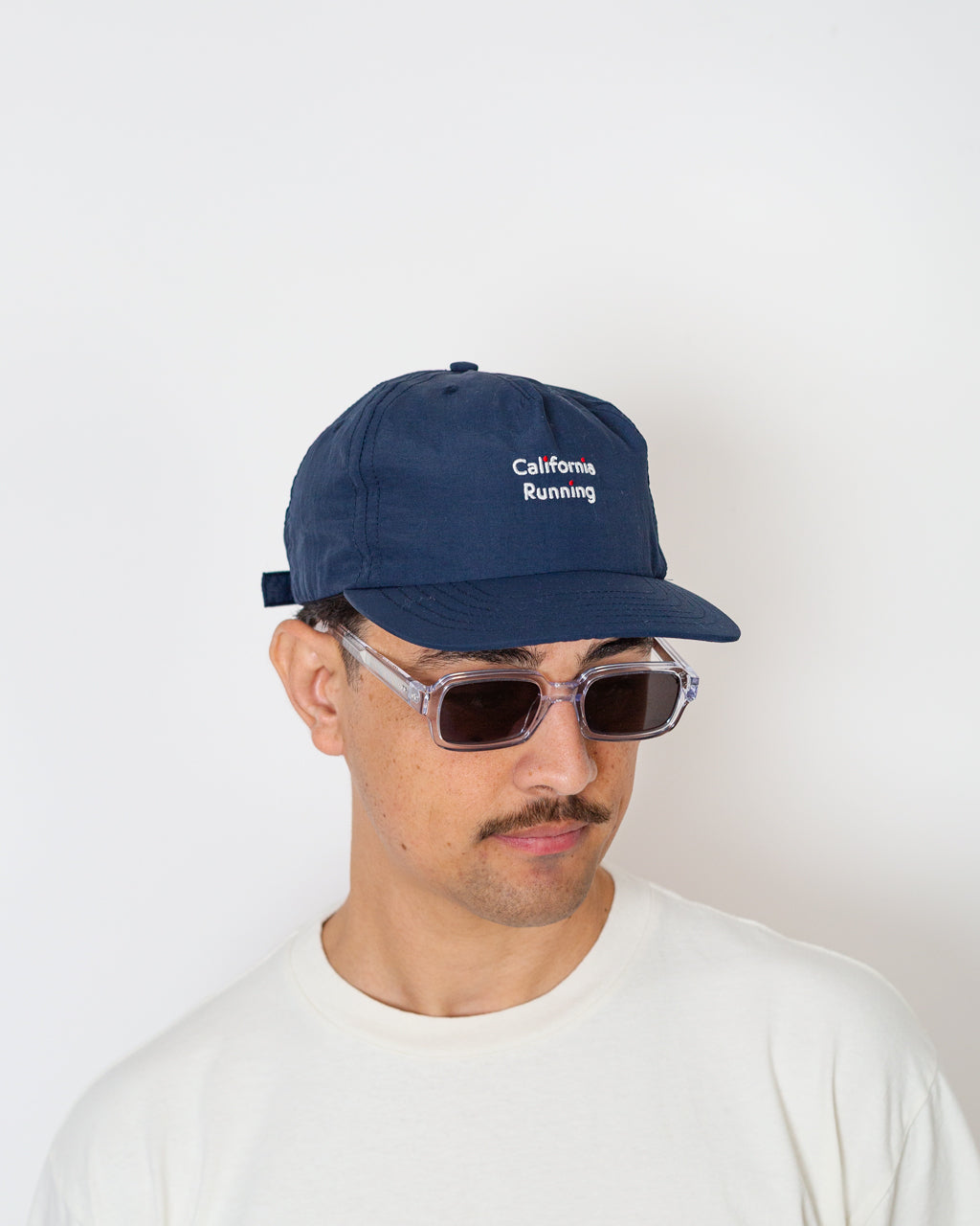 5 Panel Nylon Hat - California Running Navy