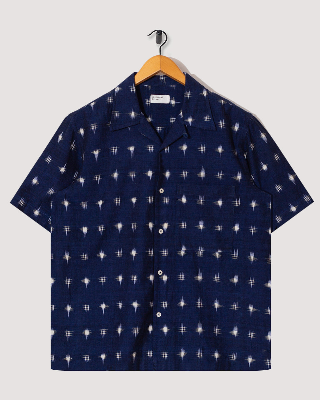 Camp Shirt - Indigo Linen | Universal Works | Peggs & son.