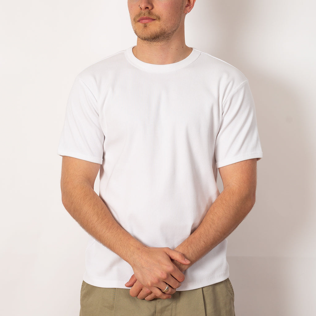 Heavyweight Rib Crew S/S - Off White
