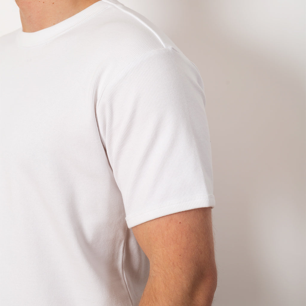 Heavyweight Rib Crew S/S - Off White