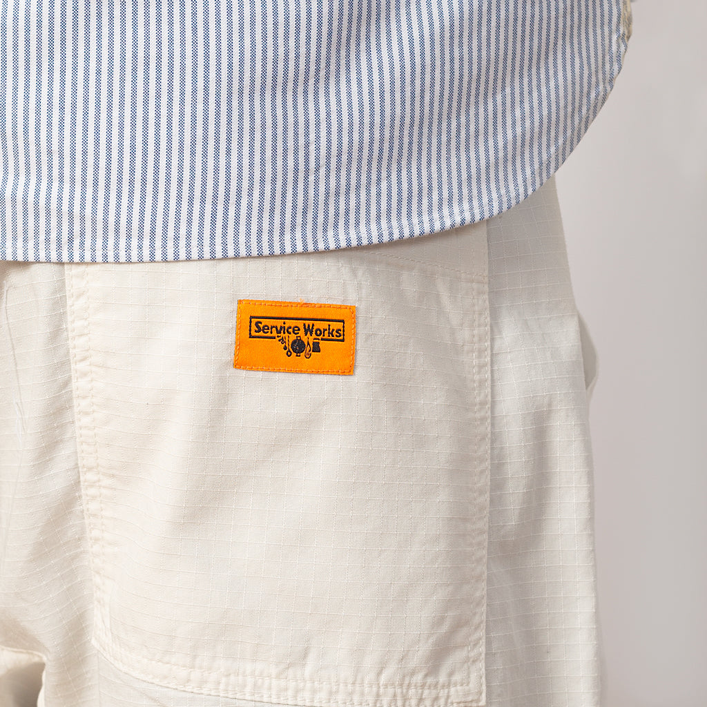 Chef Shorts - Off-White Ripstop