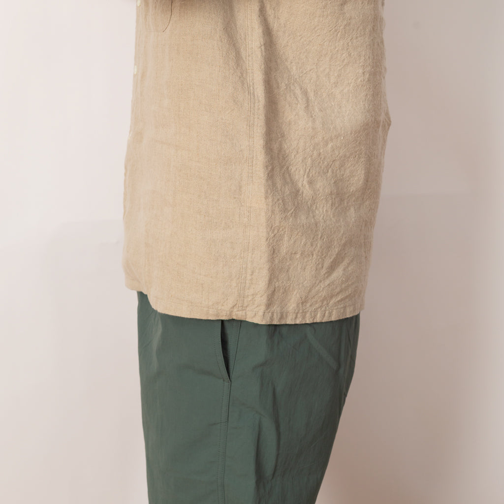 Open Collar Shirt - Beige