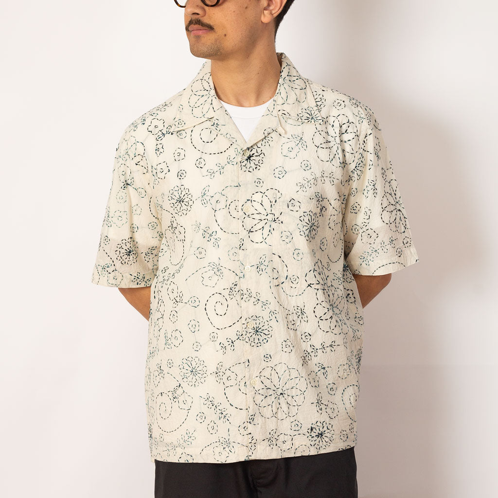 Camp Shirt - Ecru/Charcoal
