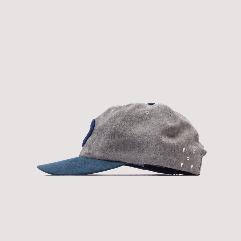 Suede O 6 Panel Cap - Grey/Navy
