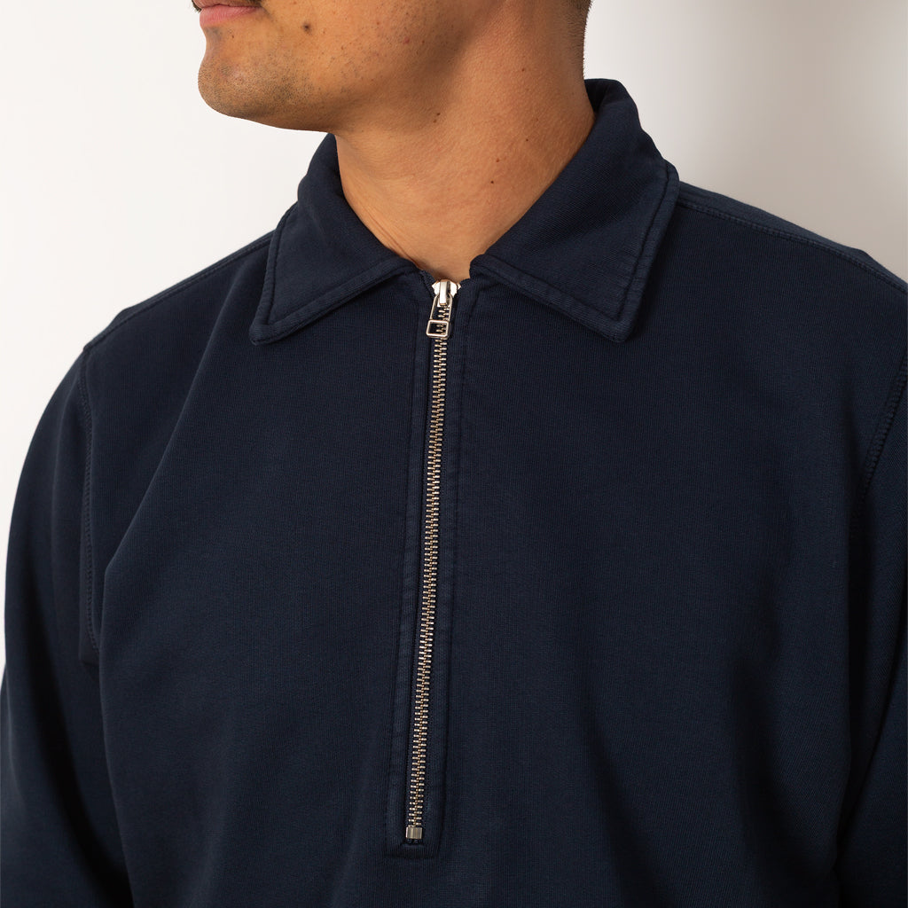 Half Zip Sweat - Navy