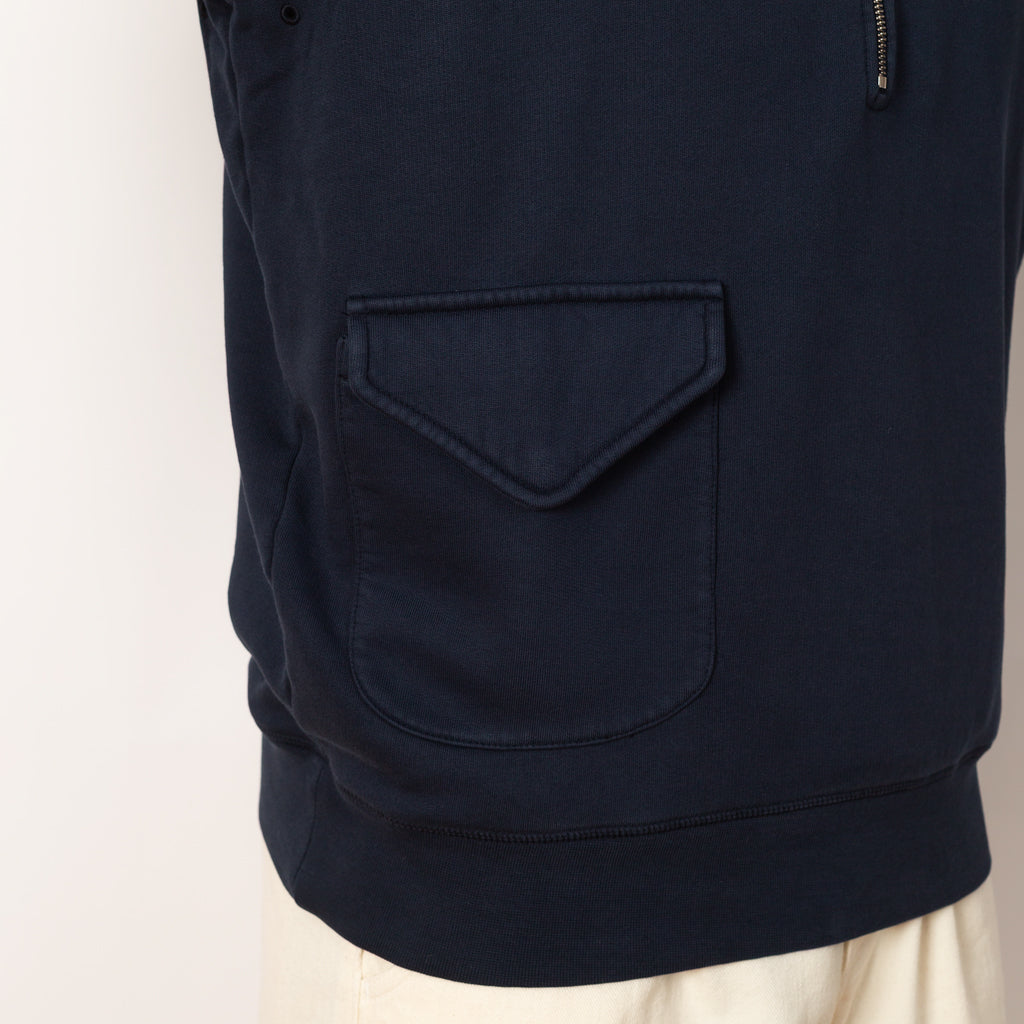 Half Zip Sweat - Navy