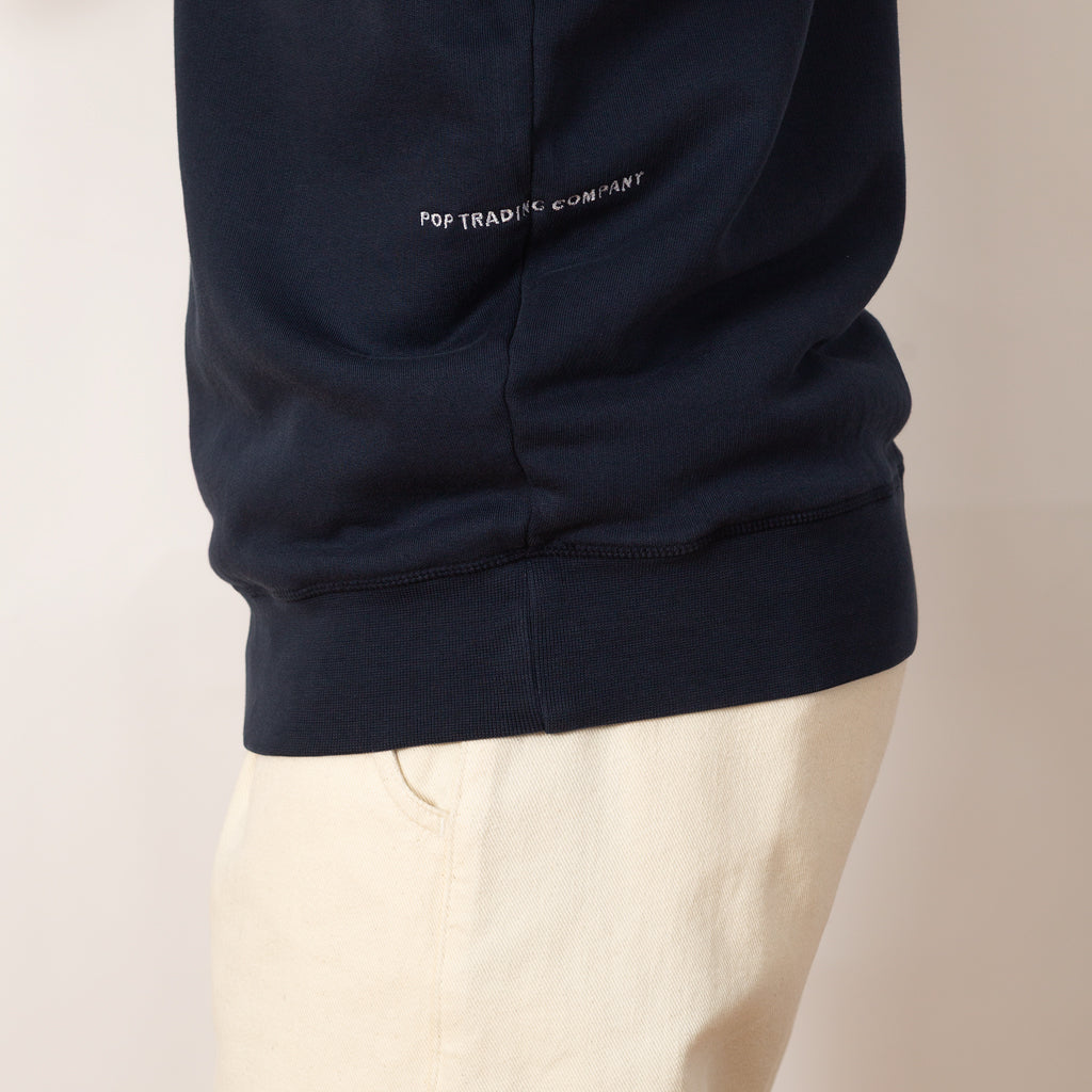 Half Zip Sweat - Navy
