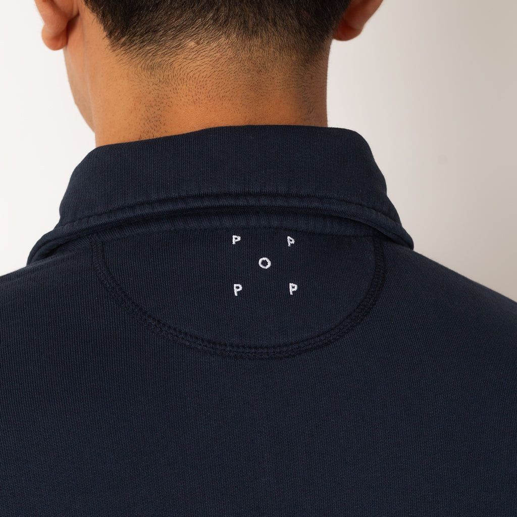 Half Zip Sweat - Navy