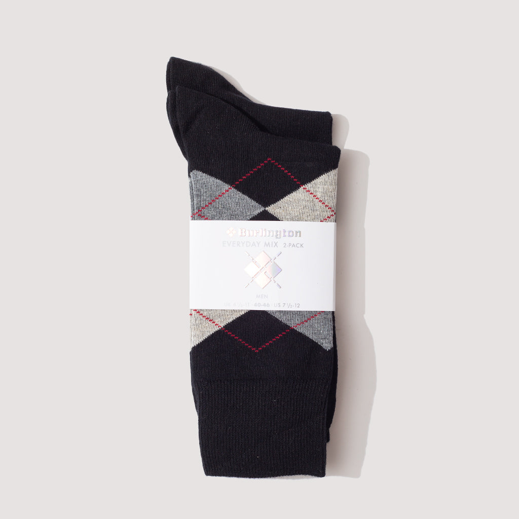 Burlington Chaussettes Femme Coton Extra-doux - Lot De 2 Paires - Taille Unique 36-41 - Motif Fantaisie