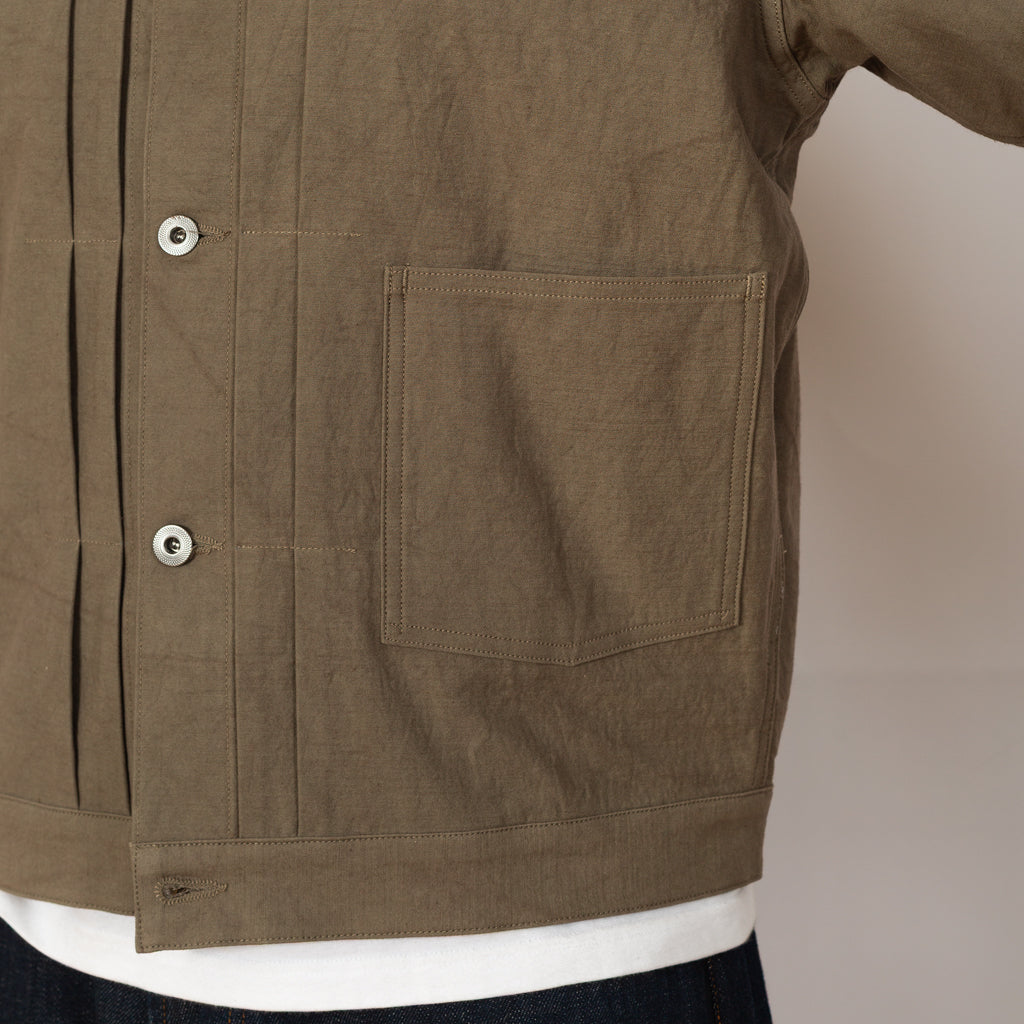 Buckle Backed Jacket - Beige
