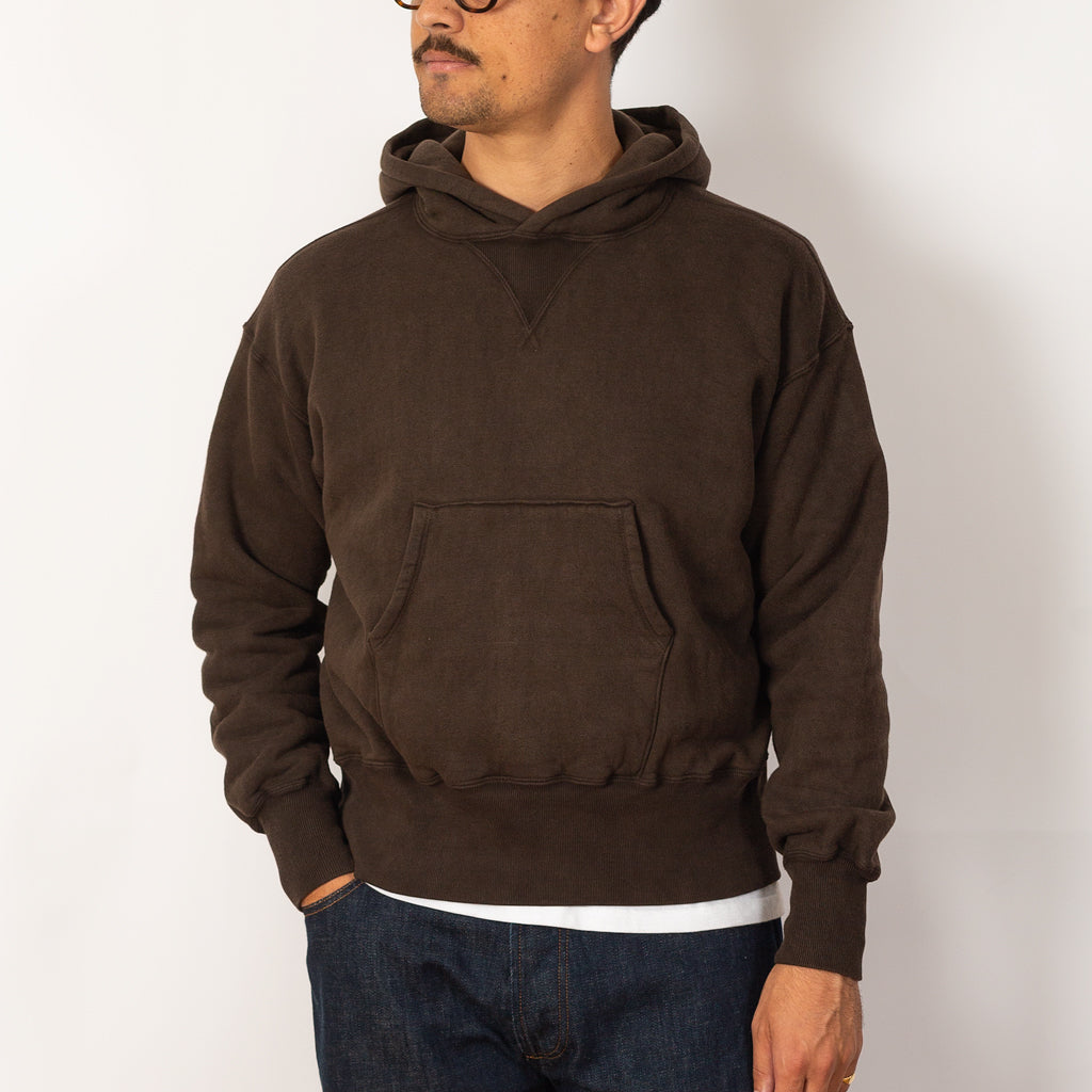 Hooded Sweatshirt - Mud Dyed Brown