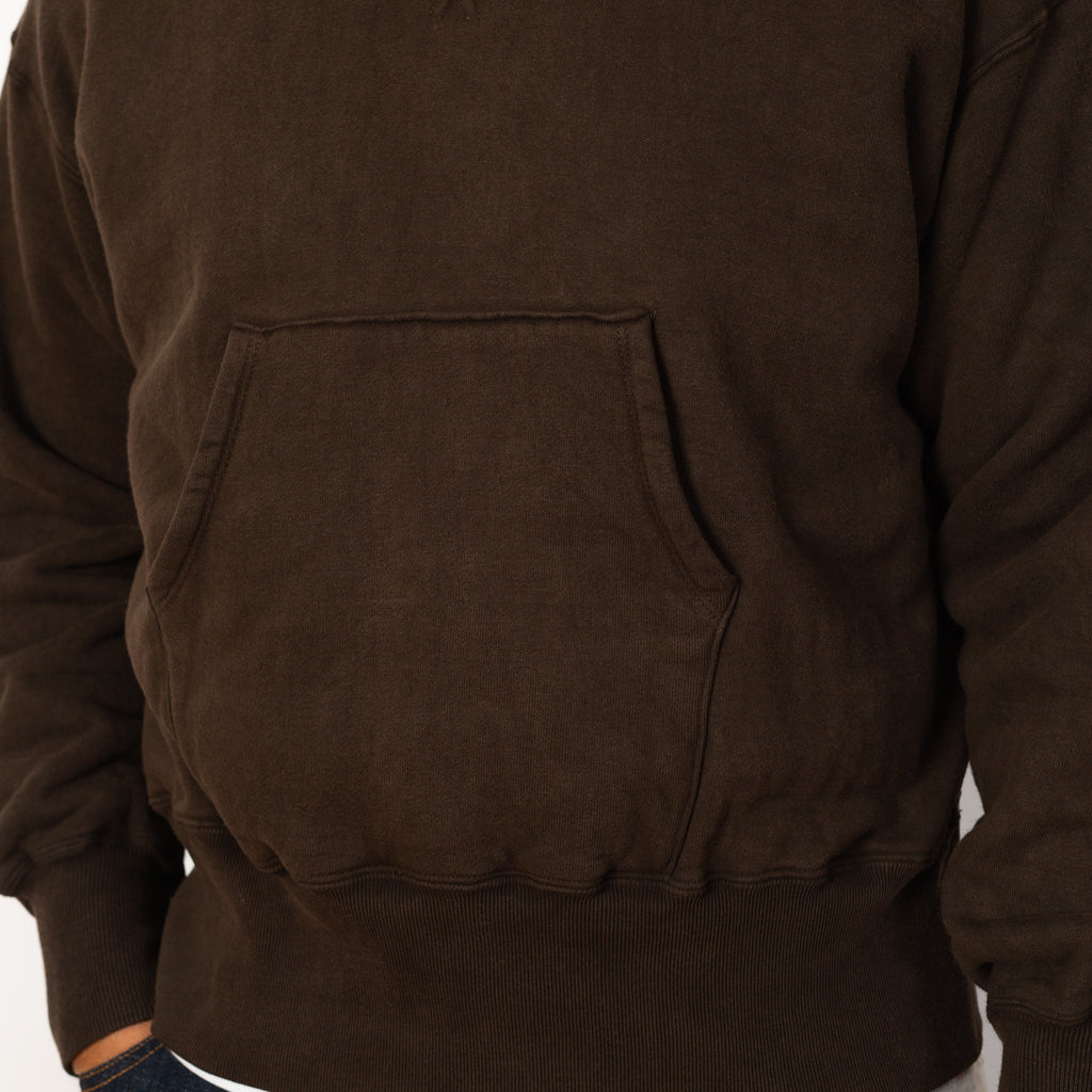 Hooded Sweatshirt - Mud Dyed Brown