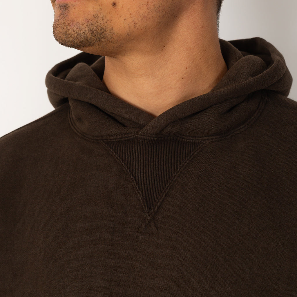 Hooded Sweatshirt - Mud Dyed Brown